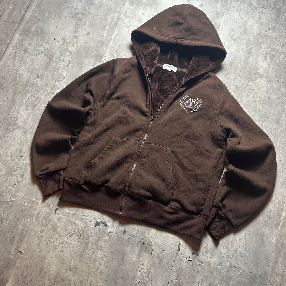 Aeropostale Women's Brown Hoodie